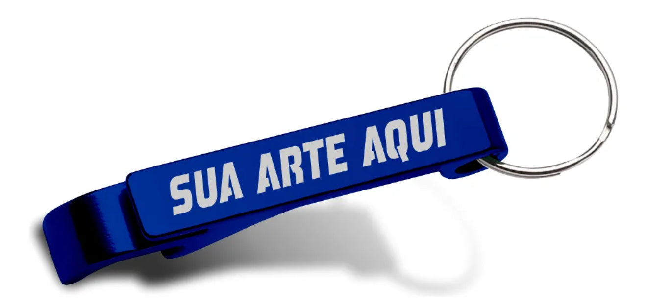 kit 100 Chaveiros Personalizados Abridor de garrafa (09824)