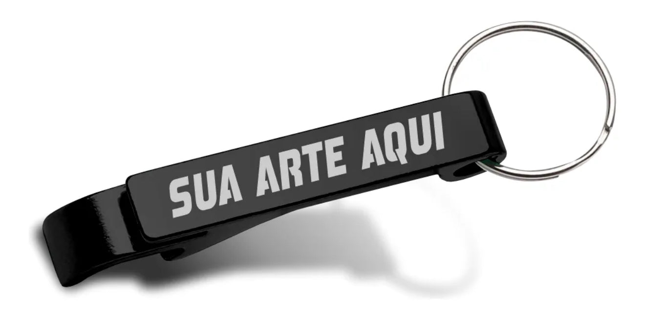 kit 100 Chaveiros Personalizados Abridor de garrafa (09824)