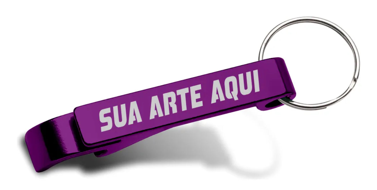 kit 100 Chaveiros Personalizados Abridor de garrafa (09824)