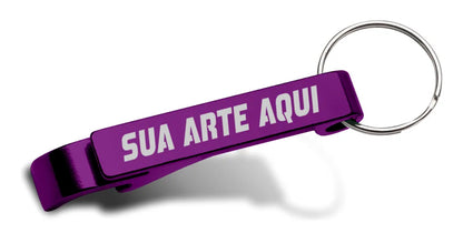 kit 100 Chaveiros Personalizados Abridor de garrafa (09824)