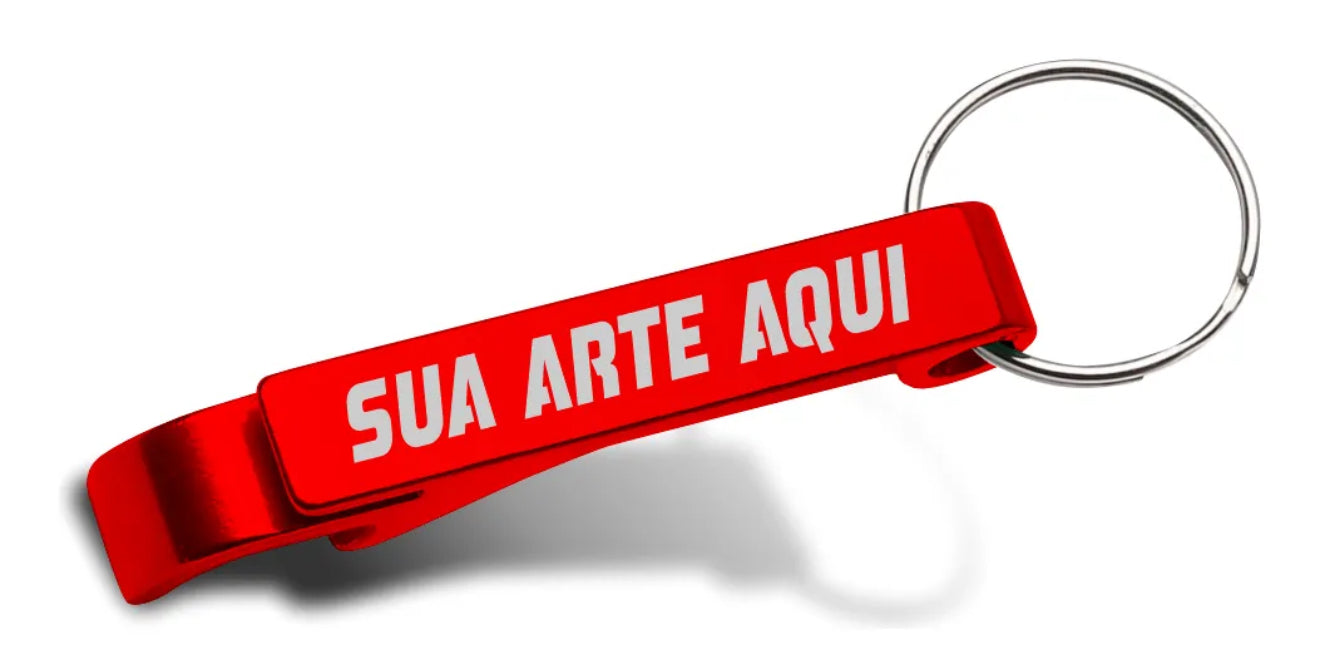 kit 100 Chaveiros Personalizados Abridor de garrafa (09824)