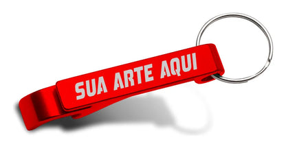 kit 100 Chaveiros Personalizados Abridor de garrafa (09824)