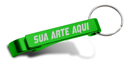 kit 100 Chaveiros Personalizados Abridor de garrafa (09824)