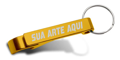 kit 100 Chaveiros Personalizados Abridor de garrafa (09824)