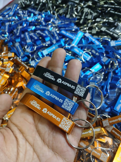 kit 100 Chaveiros Personalizados Abridor de garrafa (09824)